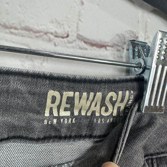 Rewash Jeans Womens Gray Distressed Vintage Reunion Jeans sz 3 26 - Picture 5 of 7